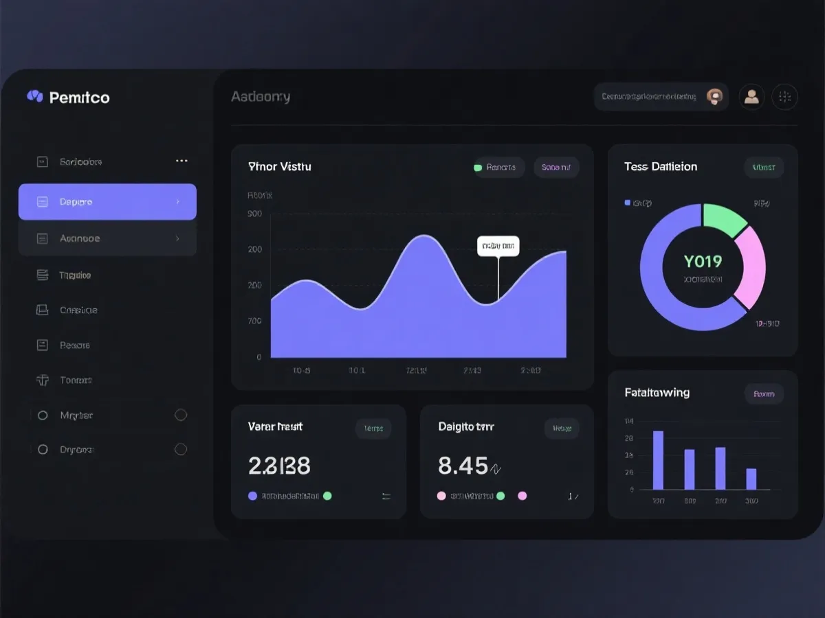 数据仪表盘示意